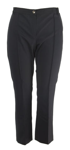 MARINA RINALDI Women's Black Raffa Slim Fit Trousers $380 NWT
