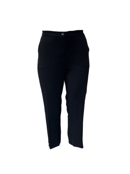 Marina Rinaldi Women's Black Raffaele Straight Leg Pants NWT