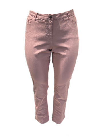 Marina Rinaldi Women's Pink Rafia Skiny Pants NWT