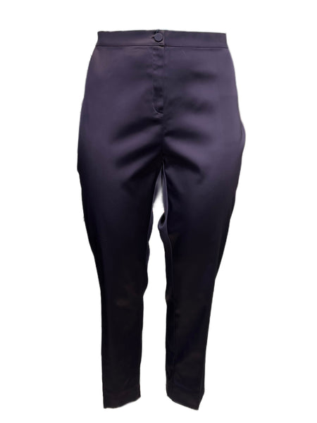 Marina Rinaldi Women's Purple Raggiox Straight Leg Pants NWT