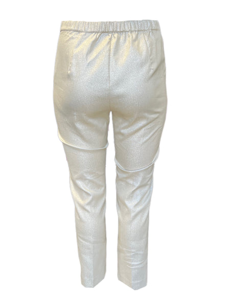 Marina Rinaldi Women's Ivory Raggiox Straight Leg Pants NWT