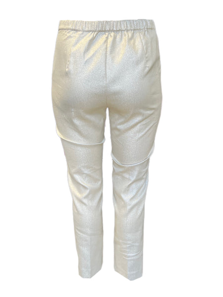 Marina Rinaldi Women's Ivory Raggiox Straight Leg Pants NWT