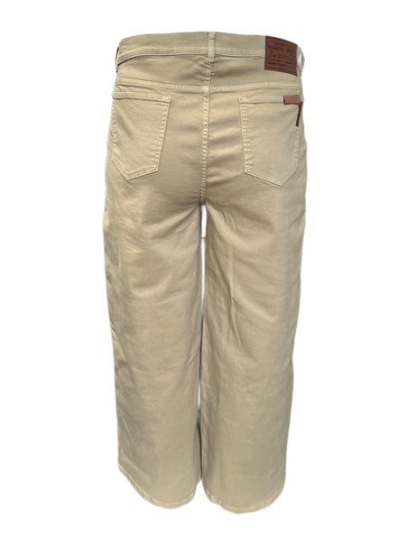 Marina Rinaldi Women's Beige Raid Wide Leg Pants NWT
