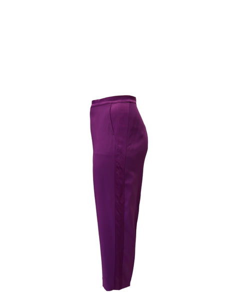 Marina Rinaldi Women's Purple Rame Straight Leg Pants NWT