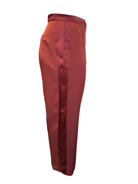 Marina Rinaldi Women's Brown Rame Straight Leg Pants NWT