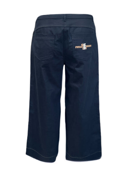 Marina Rinaldi Women's Navy Rampa Straight Pants Size 16W/25 NWT