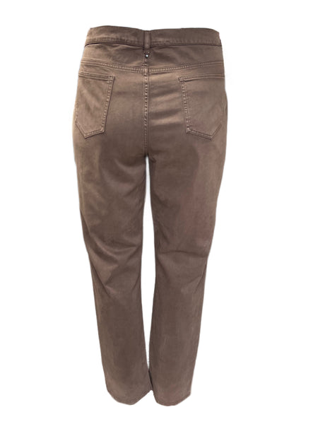 Marina Rinaldi Women's Brown Ranch Straight Leg Pants NWT
