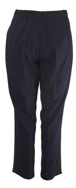 MARINA RINALDI Women's Navy Rapa Classic Trousers $290 NWT