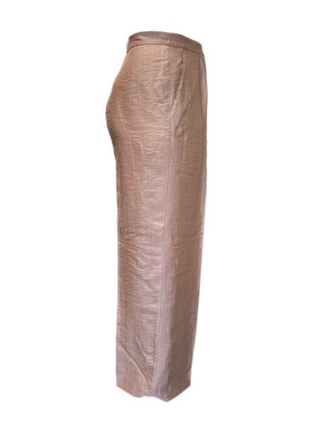 Marina Rinaldi Women's Brown Rapallo Mid Rise Straight Pants NWT