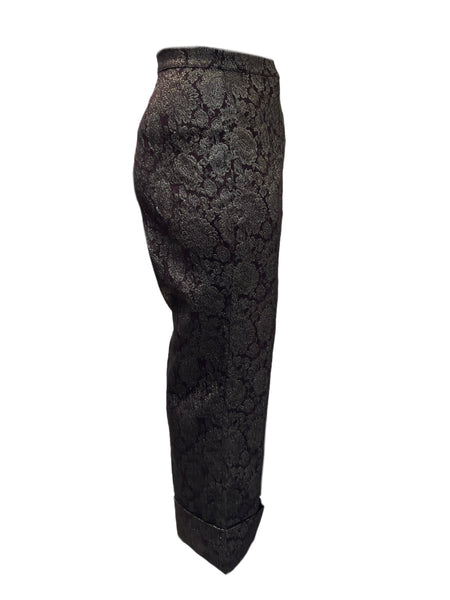 Marina Rinaldi Women's Gold Rapallo Straight Leg Pants NWT