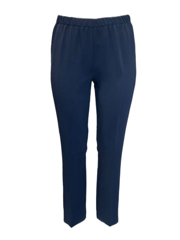 Marina Rinaldi Women's Blu Notte Rapsodia Straight Pants NWT