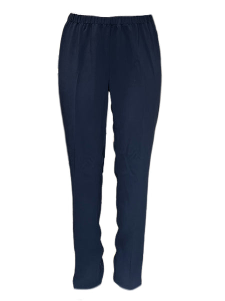 Marina Rinaldi Women's Black Rapsodia Elastic Waist Straight Pants