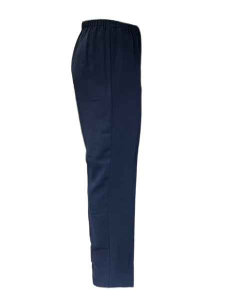 Marina Rinaldi Women's Black Rapsodia Elastic Waist Straight Pants