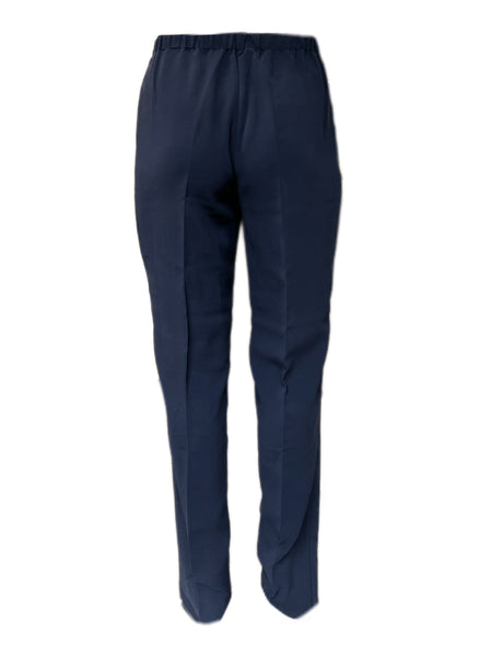 Marina Rinaldi Women's Black Rapsodia Elastic Waist Straight Pants