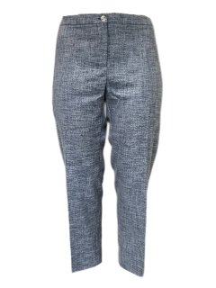 Marina Rinaldi Women's Grey Raquel Straight Leg Pants Size 22W/31 NWT