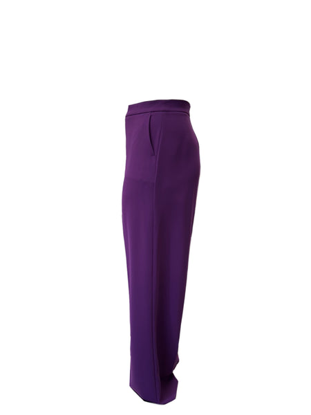 Marina Rinaldi Women's Purple Raro Straight Leg Pants NWT