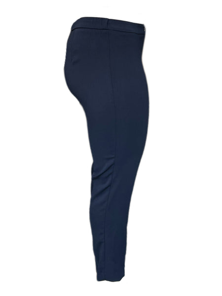 Marina Rinaldi Women's Dark Navy Raro Straight Leg Pants Size 8W/17 NWT