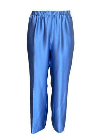 Marina Rinaldi Women's Azzurro Raso Straight Pants NWT