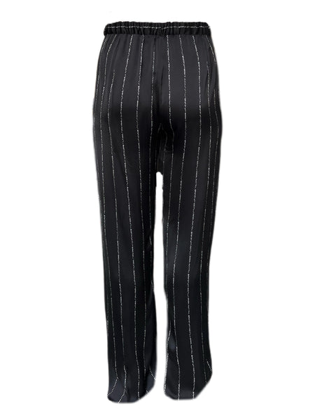 Marina Rinaldi Women's Black Raul Viscose Straight Pants NWT