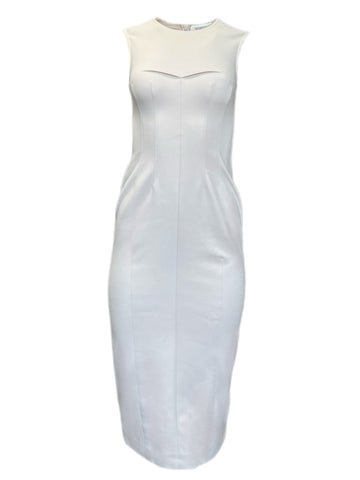 Max Mara Women's Ivory Razza Sleeveless Sheath Dress Size 0 NWT