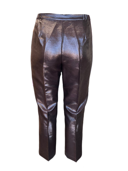 Marina Rinaldi Women's Brown Reale Straight Leg Pants NWT