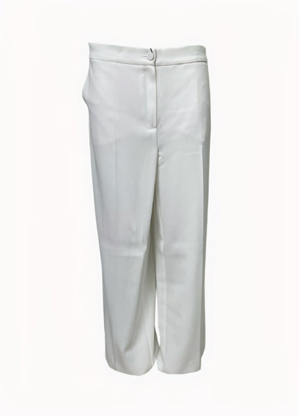 Marina Rinaldi Women's White Rebus Straight Leg Pants NWT