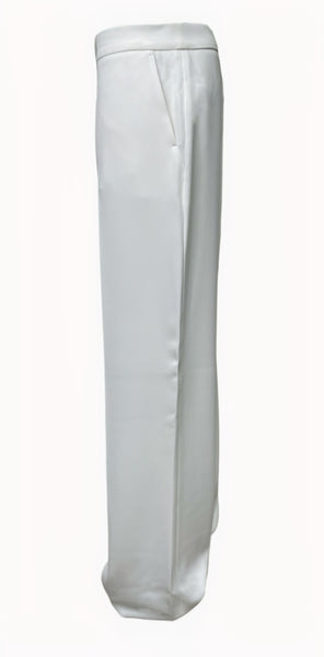 Marina Rinaldi Women's White Rebus Straight Leg Pants NWT