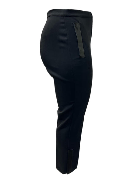 Marina Rinaldi Women's Black Riccione Straight Leg Pants NWT