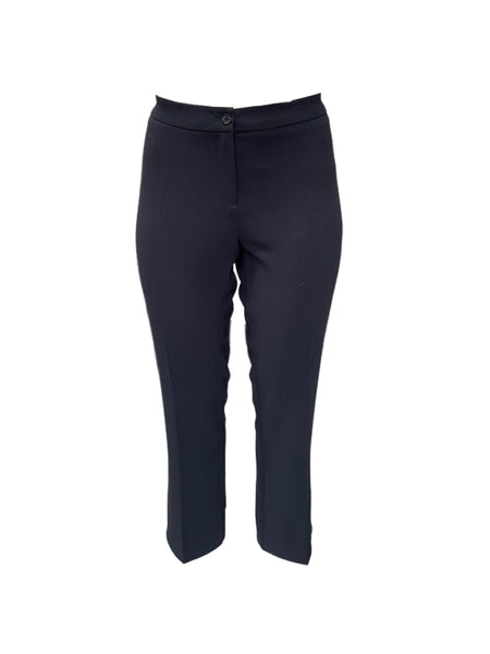Marina Rinaldi Women's Black Recco Straight Leg Pants NWT