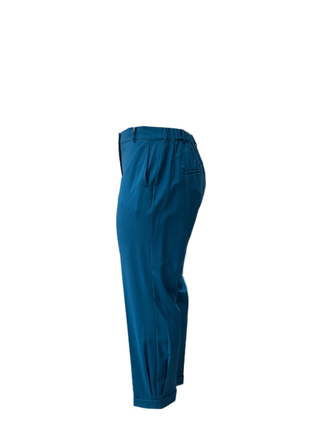 Marina Rinaldi Women's Blue Recco Straight Leg Pants NWT