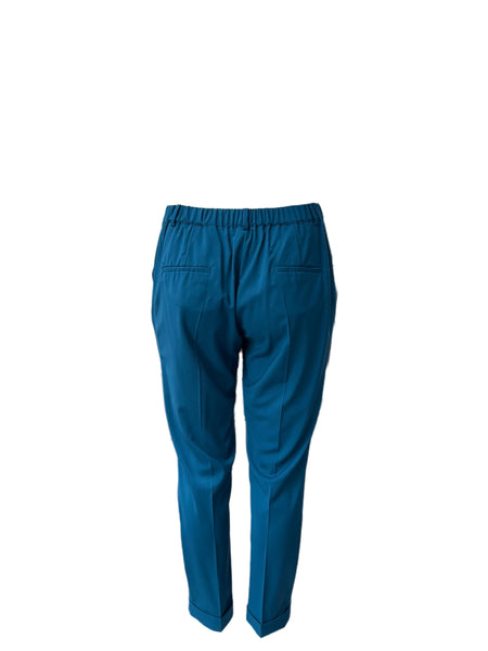 Marina Rinaldi Women's Blue Recco Straight Leg Pants NWT