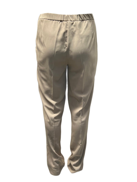 Marina Rinaldi Women's Beige Recco Straight Pants NWT