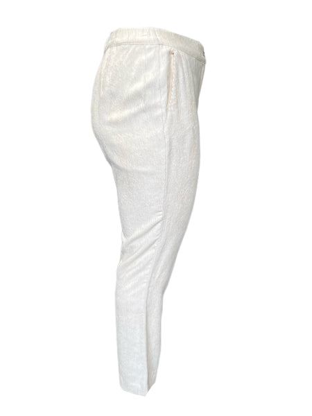 Marina Rinaldi Women's Beige Recinto Velour Pants NWT