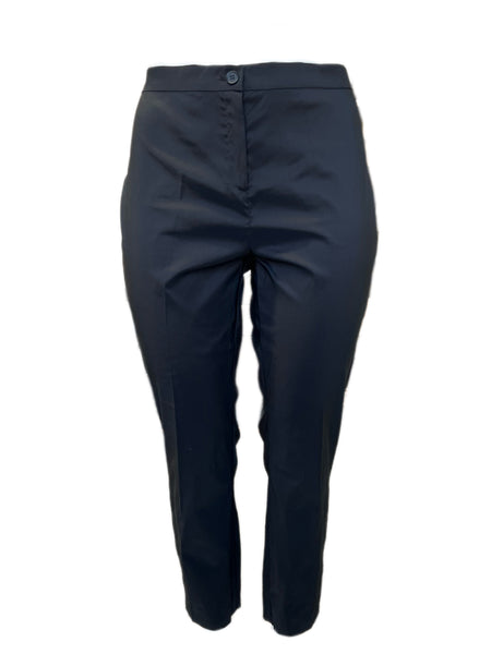Marina Rinaldi Women's Black Recoaro Mid Rise Slim Pants Size 18W/27 NWT