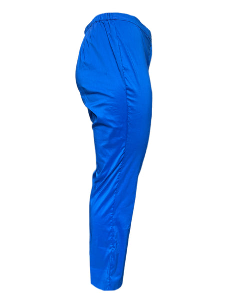 Marina Rinaldi Women's Blue Recoaro Mid Rise Slim Pants NWT