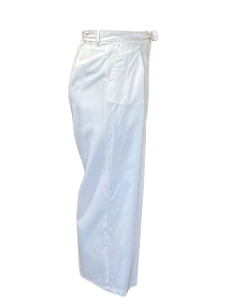 Marina Rinaldi Women's White Record Straight Leg Pants Size 12W/21 NWT