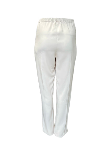 Marina Rinaldi Women's White Record High Rise Straight Pants Size 20W/29 NWT