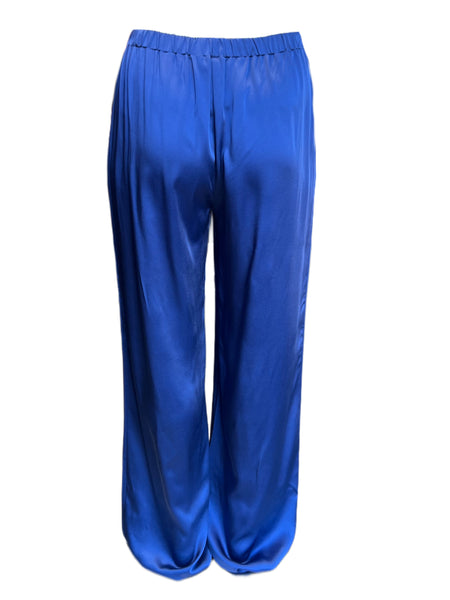 Marina Rinaldi Women's Blue Record Straight Leg Pants NWT