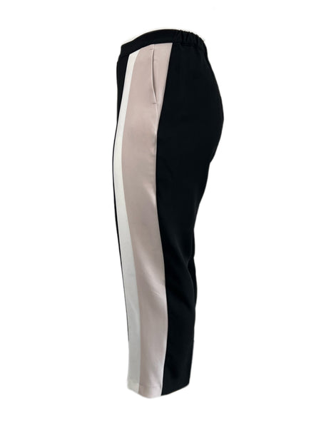 Marina Rinaldi Women's Nero Regalo Mid Rise Straight Pants NWT