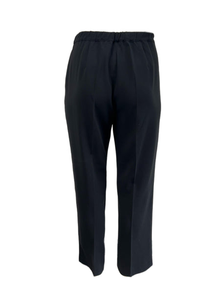 Marina Rinaldi Women's Nero Regalo Mid Rise Straight Pants NWT