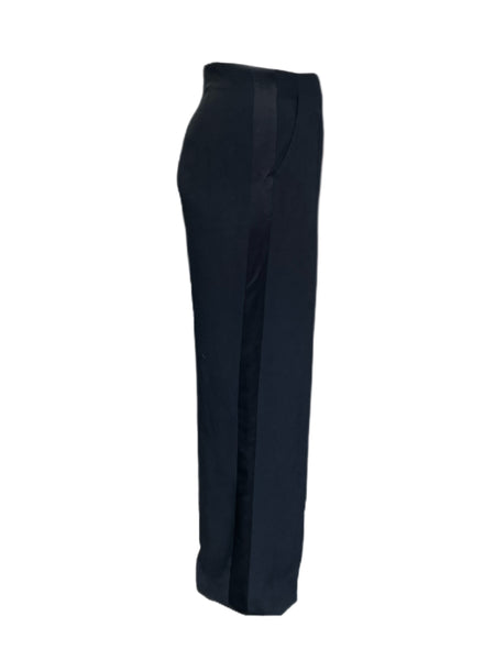 Marina Rinaldi Women's Black Reggia Straight High Rise Pants NWT
