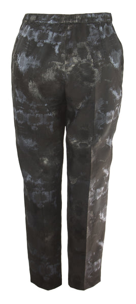MARINA RINALDI Women's Black/Silver Reggia Pants $300 NWT