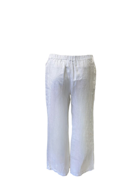 Marina Rinaldi Women's White Regolare Straight Leg Pants NWT
