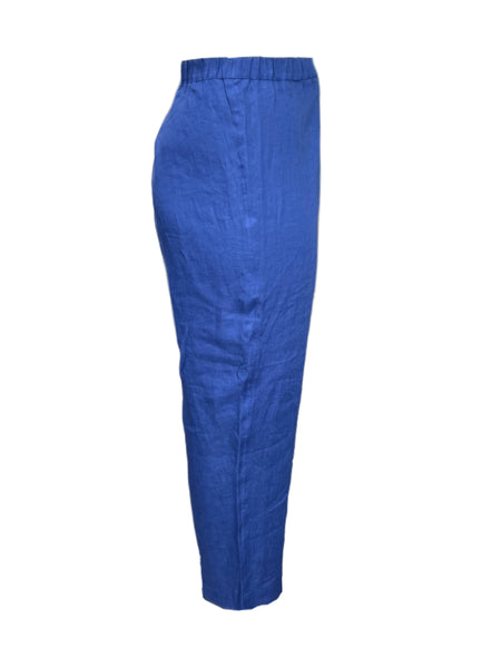 Marina Rinaldi Women's Blue Regione Straight Leg Pants NWT