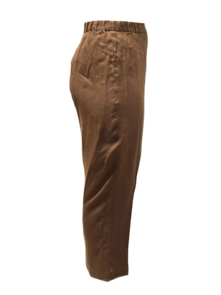 Marina Rinaldi Women's Brown Regione Len Pants NWT