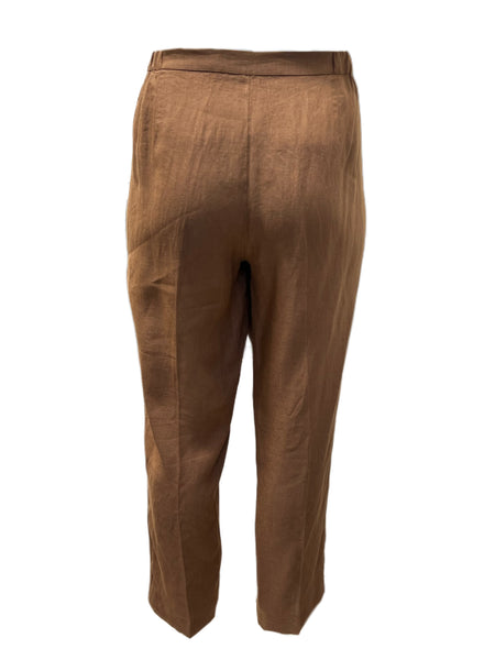 Marina Rinaldi Women's Brown Regione Len Pants NWT
