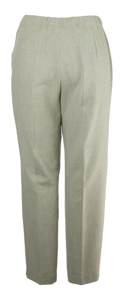 MARINA RINALDI Women's Beige Regista Original Slim Pants $275 NWT