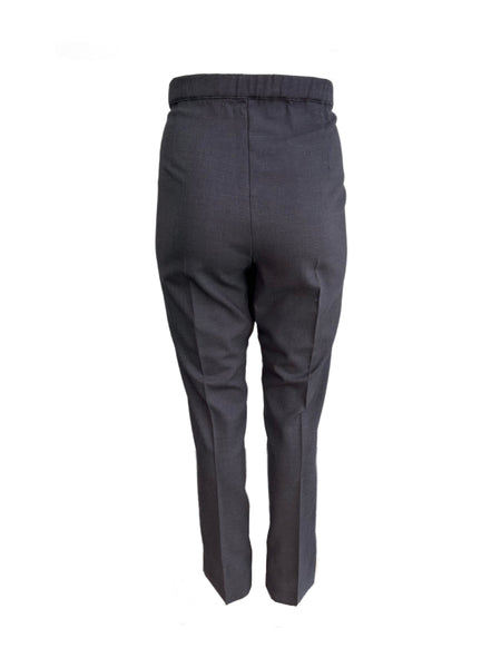 Marina Rinaldi Women's Grey Regista Straight Leg Pants Size 20W/29 NWT