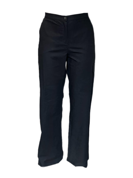 Marina Rinaldi Women's Black Registro Straight Leg Pants Size 16W/25 NWT