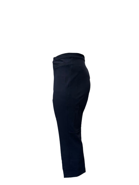 Marina Rinaldi Women's Black Registro Straight Leg Pants NWT